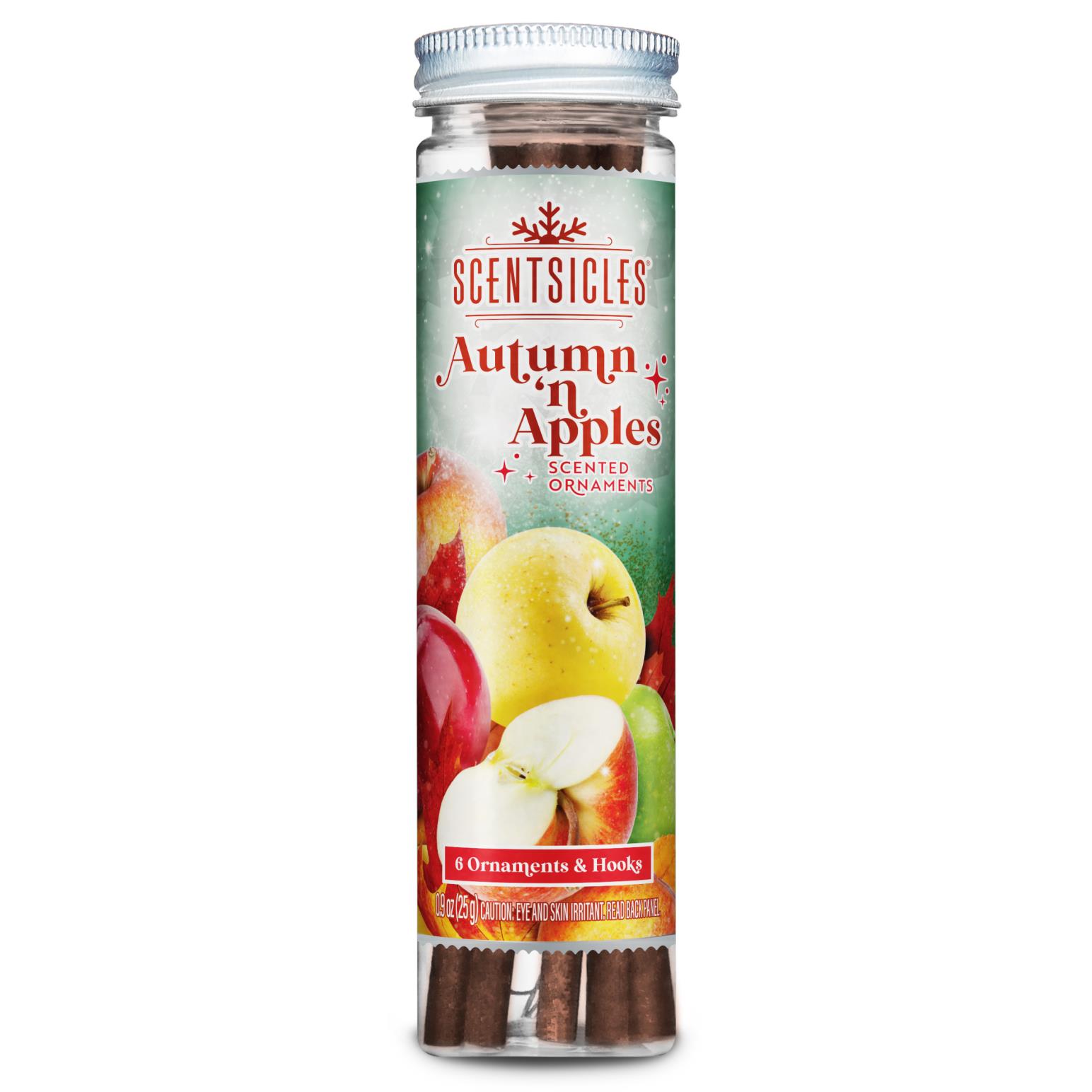 Vivendi Scentsicle Scented Tree Hanger, 6 Sticks - Autumn N Apples